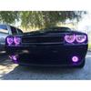 2pcs 80mm RGB COB Angel Eye Halo Ring APP Control For Car LED Headlight Fog Lamp