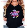 Unisexs Casual Turtle Print T Shirt Soft And Elastic Round Neck Vintage Unisex Stretched Designer Clothes Streetwear