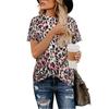Summer Cute Leopard T-Shirts 3D Print Women O-Neck Short Sleeve T Shirt Streetwear Harajuku Tees Basic Tops Female Clothing