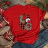 Women Tshirts Merry Christmas Tree Print Red Top Femal New Clothing Short Sleeve Fashion Harajuku Kawaii T-shirt Y2K Clothing