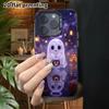 Phone Case: 2D Flat, Fits iPhone 18 17 16 15 14 13 Pro, Color Silver Protective Case, Couple Style, Transparent Ghost, Christmas and Halloween Gifts