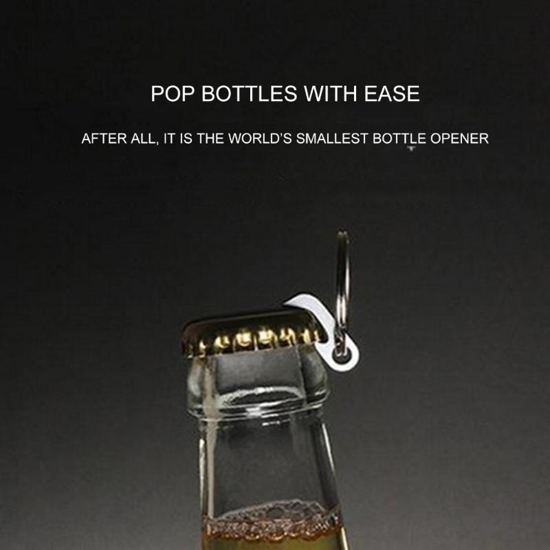 Small Beer Opener Keyring Mini Bottle Opener Keychain for Home Party Beer Lover