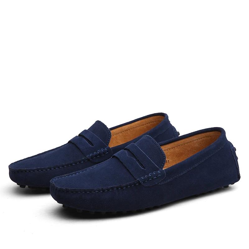 Fashion Men Casual Shoes Fashion Men Shoes Handmade Suede Genuine Leather Mens Loafers Moccasins Slip On Men's Flats Male Driving Shoes