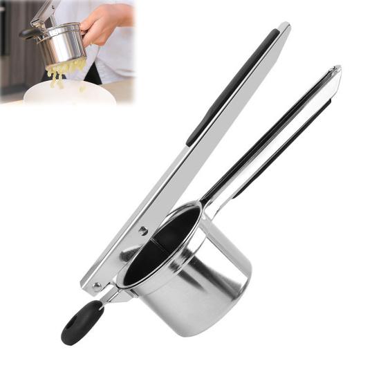 Ricer for Mashed Potatoes Stainless Steel Potato Press Manual Juicer Potato Masher Professional Kitchen Tool