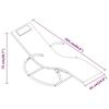 Black Swing Lounger Steel and Textilene