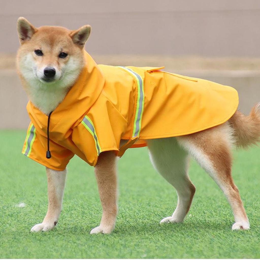 Pet Dog Hooded Raincoat Pet Puppy Dog Jacket Outdoor Coat