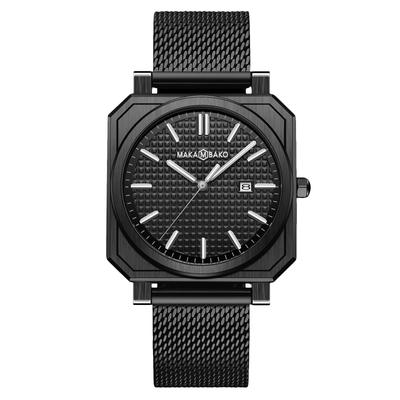 RORIOS Men's Popular Watch with Date Display, Luminous Function, Waterproof, Square Design, Simple Casual Business Style, Analog Display, Quartz