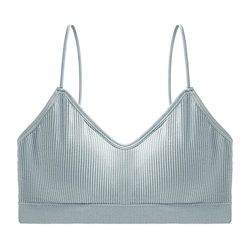 European & American Style Women's D Cup Spaghetti Strap Bandeau Bra - Strapless & Sporty