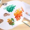 Acrylic Paint Palette Oval with Thumb Hole, Portable Artist Watercolor Mixing Painting Tray for Oil Board