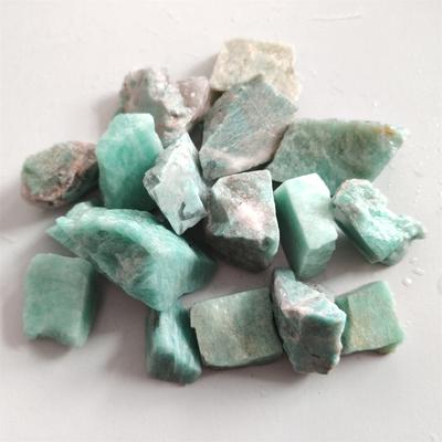 Natural Amazonite Crystal Stone Rough Quartz Crystal Reiki Healing Energy Mineral Specimen Home Christmas Decoration Stone Gift