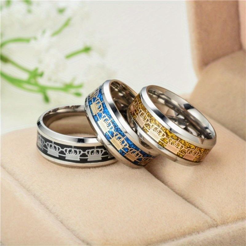1Pc Fashionable and Trendy Accessories, Original Titanium Steel Rings, Suitable for Both Men and Women