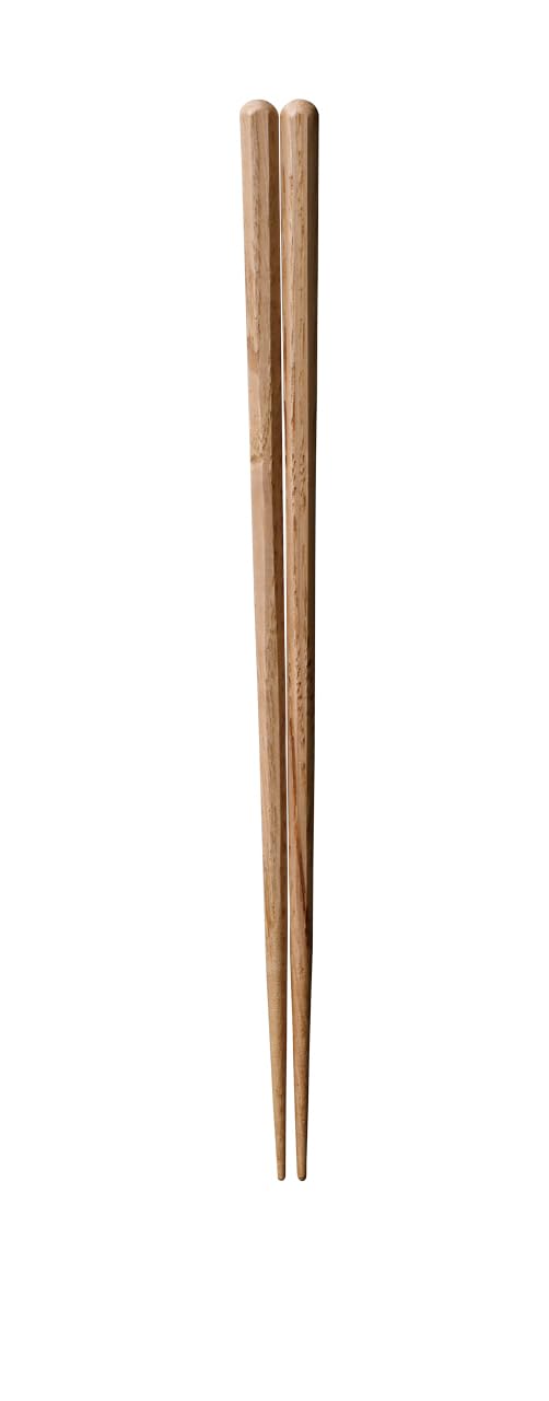Kawai Japanese Chestnut 127866 Dishwasher-Safe Chopsticks, Octagonal, 23cm,