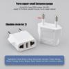 1pcs EU Socket Adapter 2pin 4.0mm 4.8mm European EU To US Plug Power Adapter Converter Electrical Socket Outle