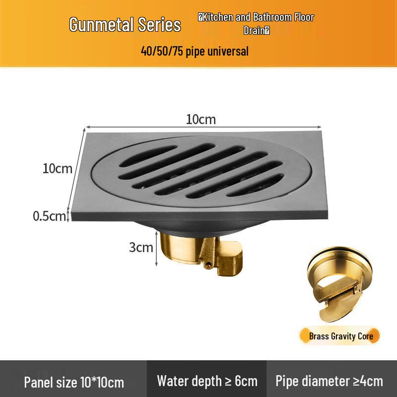 Copper Core Bathroom & Kitchen Floor Drain