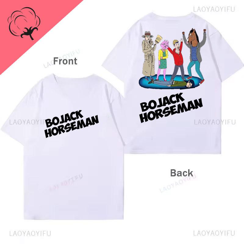 

BoJack HorseUnisex with Friends TShirt Unisexs and Womens Vintage Classics Cotton Kids Funny Oversided Y2k Clothing Camisa Tee Top S