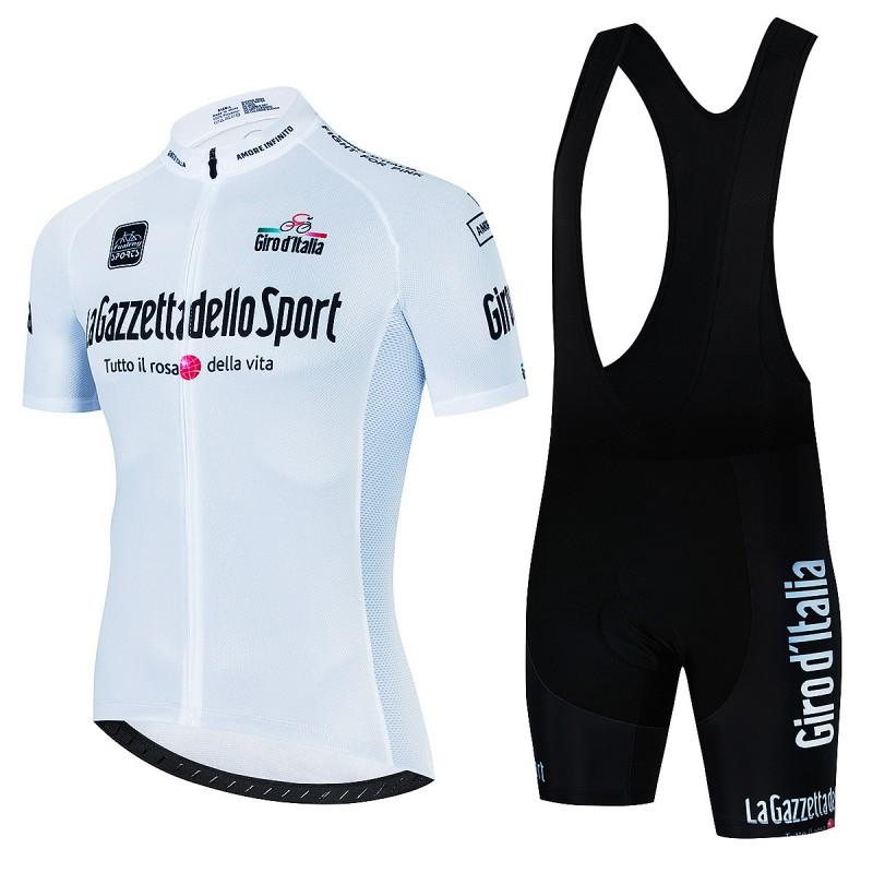 Mens Cycling Jersey Bib Shorts Set Breathable Quick-Dry Performance Wear Road Bike Riding