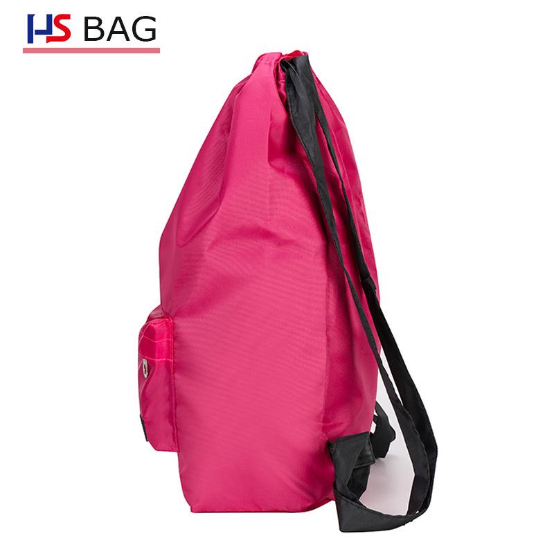 Damen Rucksack im koreanischen Stil für Outdoor und Freizeit, große Kapazität, Oxford-Gewebe, mit Kordelzug