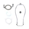 Adjustable Lamp Harp with Detachable Finial - Lighting Fixture Accessories