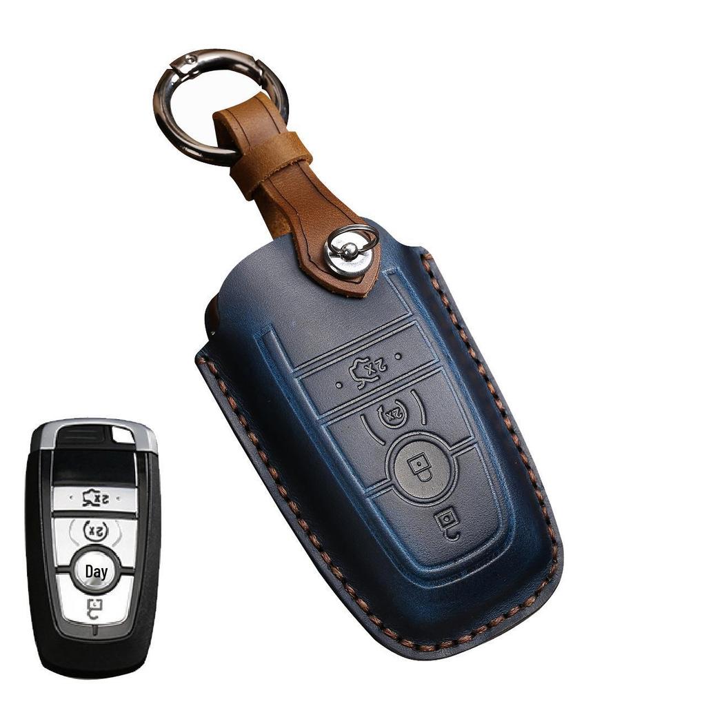 Lincoln Ford Key Case - Raptor, Explorer, Everest, Mondeo, Edge - Cowhide Material
