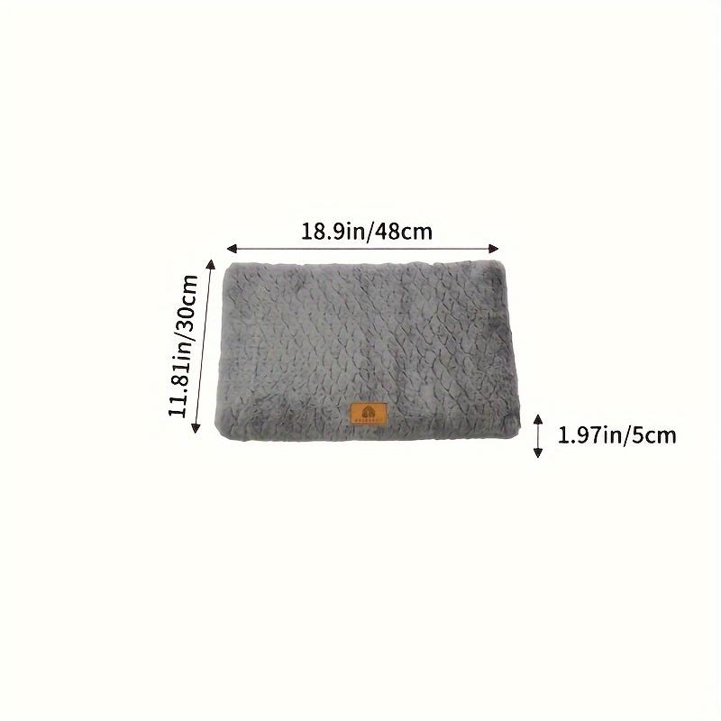 

Quilted Sponge Pet Mat Egg Sponge Nest Warm Plush Detachable Washable Dog Bed Winter Mat Cat and Dog Universal 30x48cm серый