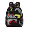 Firefighter Three Piece Rucksacks Set for Boys Plus Girls Best Gifts 2D Flat Animated School Knapsack for Children
