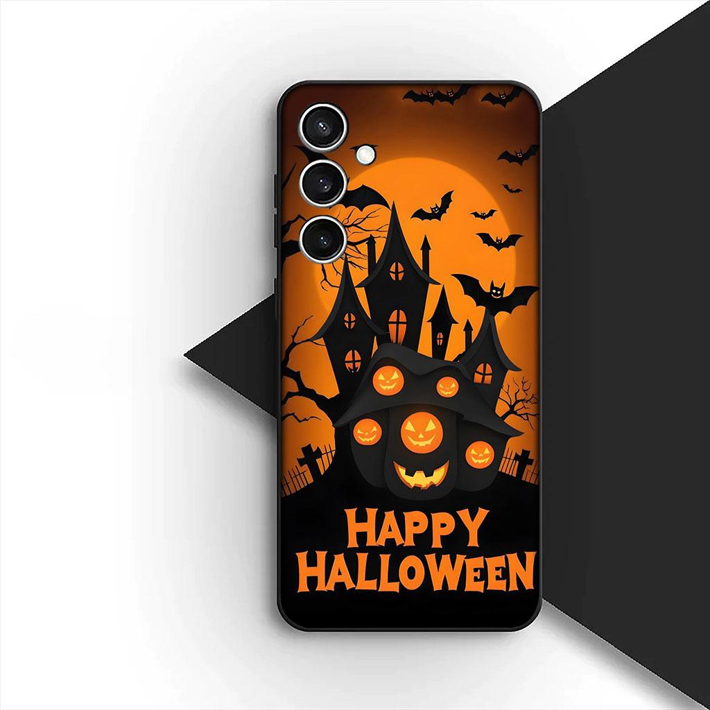 Little Ghost With H-Halloweens Pumpkin Phone Cover for Xiaomi Poco C75 C65 C71 C85 X7 X6 M7 F7 F8 Ultra F6 Pro Soft Case