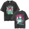 Anime The Disastrous Life of Saiki K Graphic Print Tshirt Men Women  Vintage Washed Cotton Oversized Harajuku Style Summer Tees