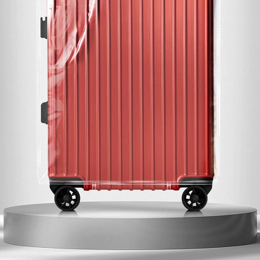 PVC Clear Luggage Cover - Waterproof, Scratch-Resistant Travel Suitcase Protector Raincoat, Fit 18-30 Inch Luggage