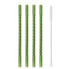 Colorful High Borosilicate Glass Straw Eco Friendly Drinking Straw 4Pcs Reusable Glass Straw Cocktail Smoothie Bar Accessories 5