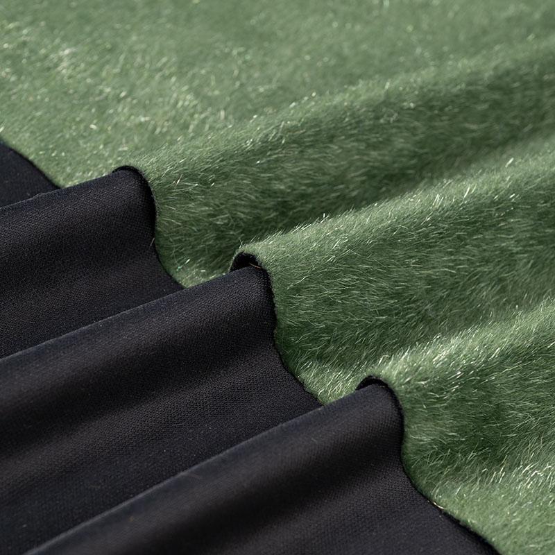 Plain Color Super Thick Faux Mink Fur Fabric Horsehair Flocking Plush Fabric DIY Sewing Sofa Clothing Luggage Shoes Toys Fabric