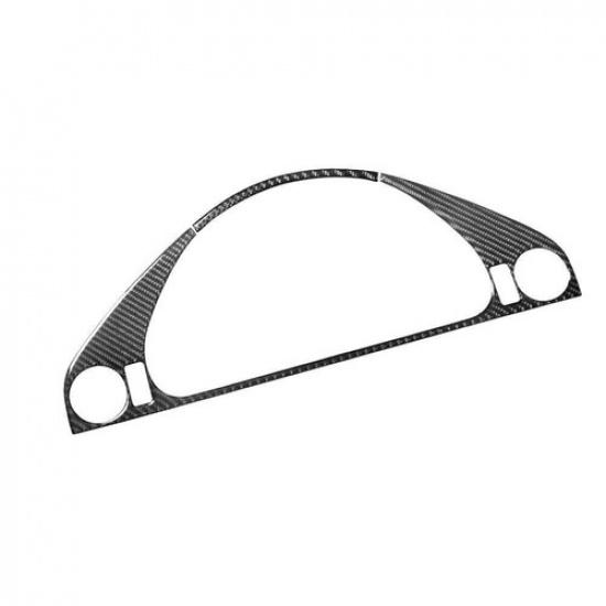 2Pcs For BMW 5 Series E39 M5 Carbon Fiber Interior Speedometer Cover Trim 98-03