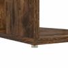 Desk Smoked Oak 130 x 50.5 x 75 cm Engineered Wood