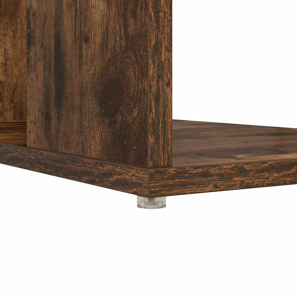 Desk Smoked Oak 130 x 50.5 x 75 cm Engineered Wood