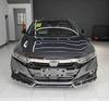 Compatible 2022 Honda Accord 10.5th Gen Aerodynamic Kit: Front Lip, Side Skirts, Rear Spoiler.