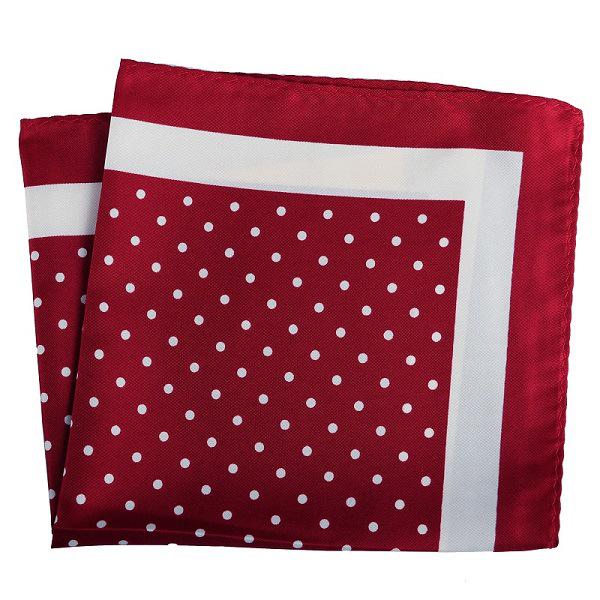 

Cashew Flower & Polka Dot Men s Pocket Square Handkerchief