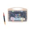 Glitter Marker Pen Set with Storage Case, Art Markers for Journaling, Card Making, Coloring, Lettering and Paper Crafts