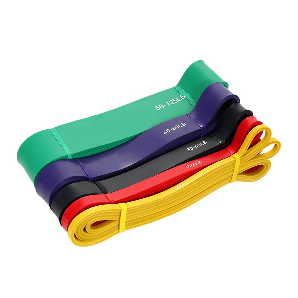 Aeike 5 pakker Pull Up Assist Bands Set Resistance Loop Bands Styrkeløft Trenings Stretch Bands