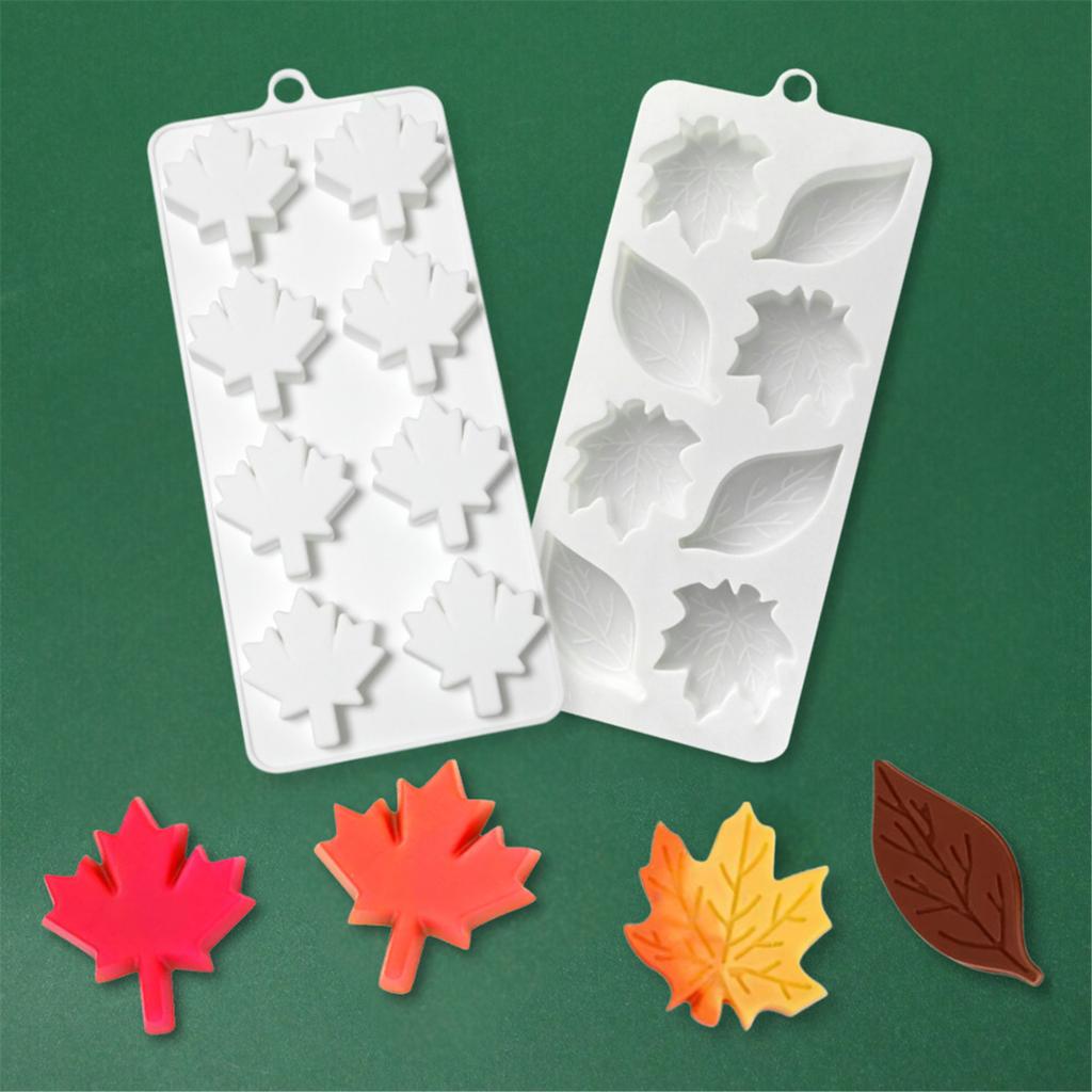 Maple Leaf Shape Silicone Molds Fondant Mousses Cake Molds Making Pastry Chocolate Molds Baking Decorating Tool Nonstick
