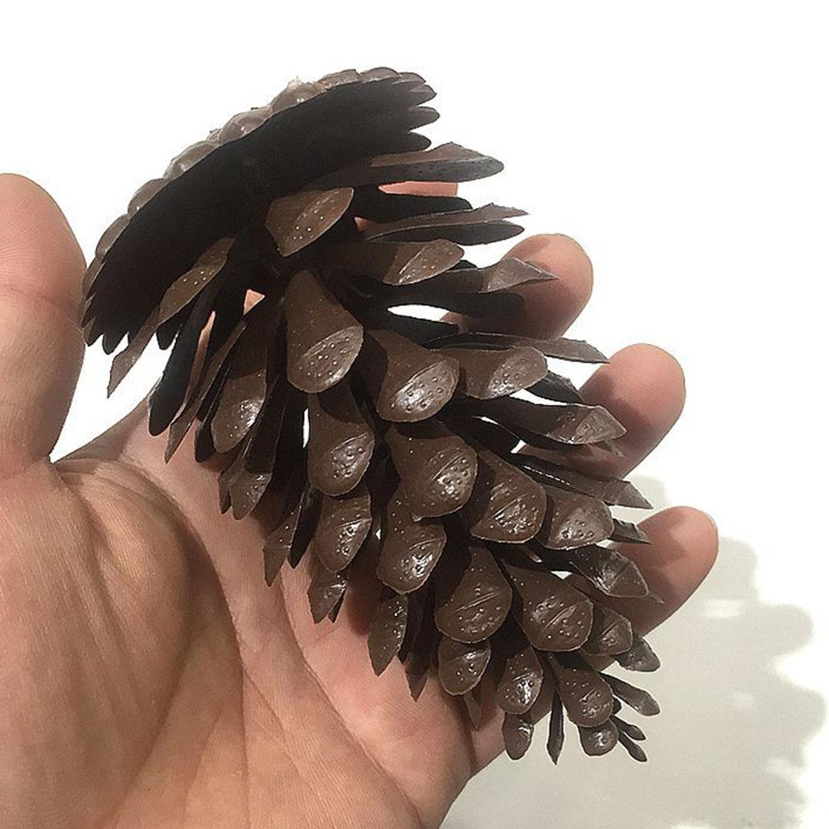 

11*7.5CM Simulated Plastic Large Pinecone Christmas Tree Christmas Wreath Christmas Decoration Material коричневий