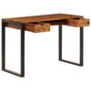 Vidaxl Biurko, 110X55X78 Cm, Lite Drewno Akacjowe I Stal