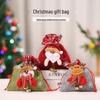 Christmas Eve Gift Tote with Santa, Snowman & Reindeer Design