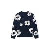 Denim Tears Long Sleeve Cotton Wreath T-shirt Navy