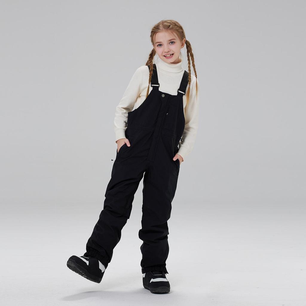 Kids' Winter Ski & Snowboard Bib Pants - Warm, Thick, and Snowproof