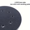 1Pc 5 Inch 125mm Sanding Disc 8 Holes Soft Sponge Interface Hook Loop Backing Pad For Sander Polisher