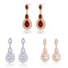 Elegant Water Drop Zircon Earrings For Women With Sparkling Cubic Zirconia And Highend Style
