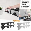 Stainless Steel Stove Gap Cover 4-Piece Set Kitchen Appliance Gap Filler Protector for Countertop and Stove Seam