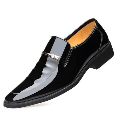 Fashion Spring Autumn Patent Leather Men's Dress Shoes Designer New Soft-soled Casual Loafers for Men Korean Fashion Cusp Shoes Male