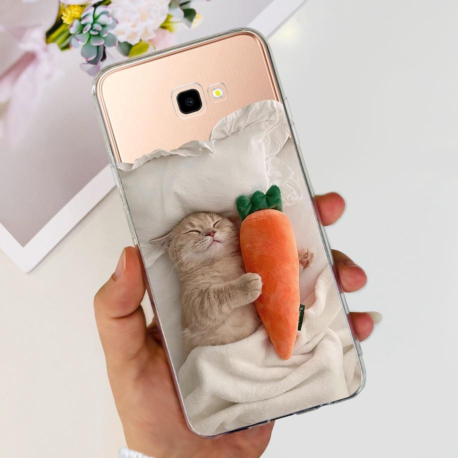 For Samsung Galaxy J4 Plus 2018 Phone Case Fashion Flower Soft Silicone Cover For Samsung J4 J 4 Plus 2018 J4+ J415F J4Plus Capa