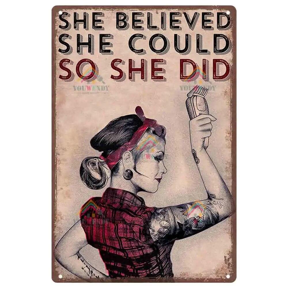 

Винтажный парикмахер, металлическая жестяная вывеска, парикмахерский металлический плакат для парикмахерской, салона красоты, домашний декор для кофе, металлическая доска 20x30cm 12x8 Inches