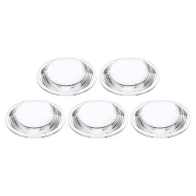 PATIKIL Durchmesser 50 mm Höhe 15 mm Linse 5 Stück Acryl LED Optische Konvexe Kondensorlinse für LED-Taschenlampe Fahrradscheinwerfer Transparent Plano-Convex
